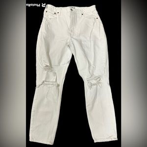Abercrombie and Fitch white jeans